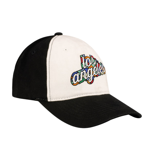 2022-23 LA Clippers City Edition Hat/T-Shirt Combo In Black & White - Hat Angled Right Side View