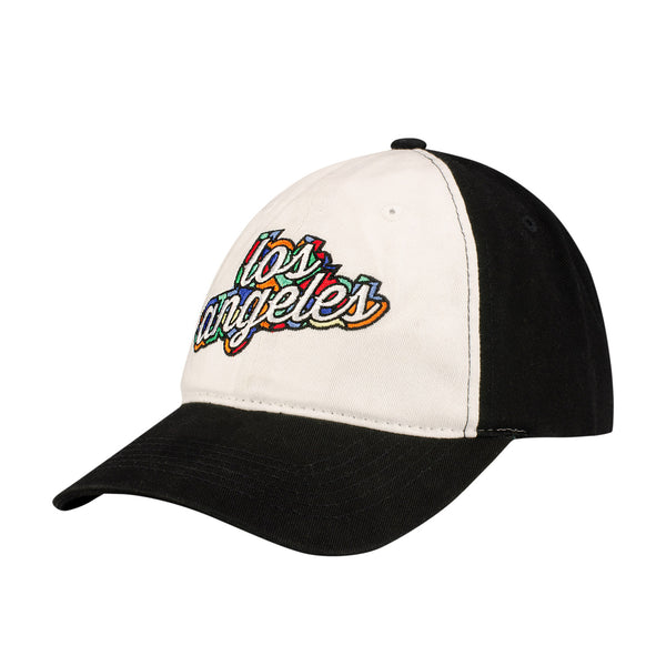 2022-23 LA Clippers City Edition Hat/T-Shirt Combo In Black & White - Hat Angled Left Side View