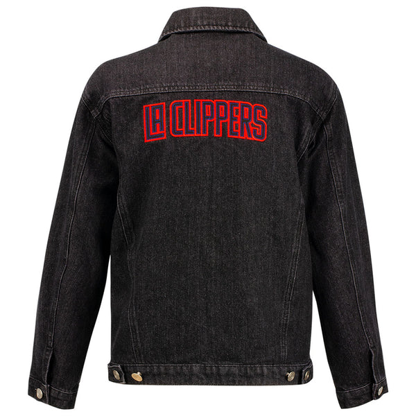 Unisex The Wild Collective Clippers Jacket In Black - Back View