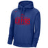 Clippers Essential Hooded Sweatshirt by Nike In Blue - Front View