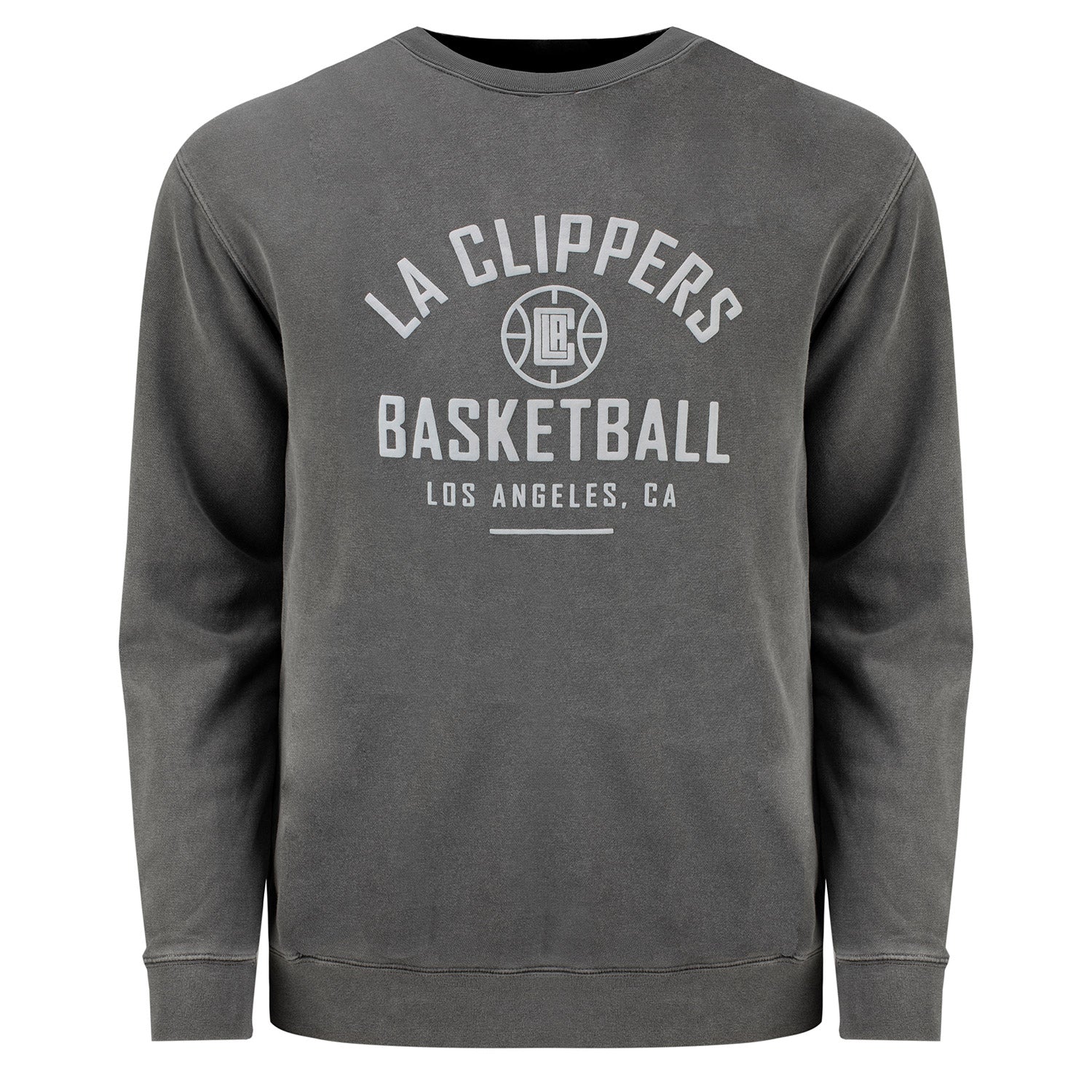 Lab Collection La Clippers La Clippers Basketball Vintage Black Tonal Crewneck Sweatshirt