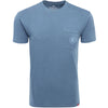 Unisex Coronado Burke Pocket T-Shirt In Blue - Front View