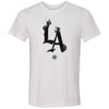 LA Logo T-Shirt In White - Front View