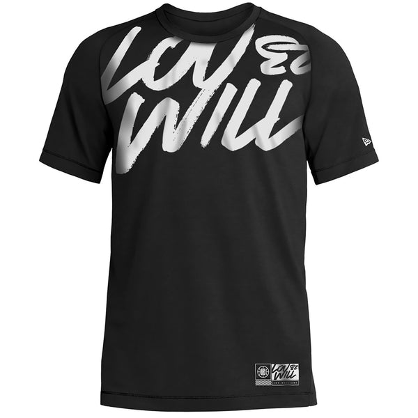 Lou Will T-Shirt In Black & White - Front View