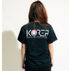 Clippers Korean Hertiage T-Shirt In Black - Back View On Model