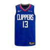Youth Paul George Nike Icon Edition Swingman Jersey In Blue - Front View