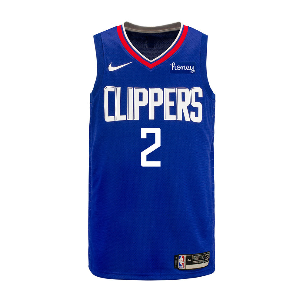 Kawhi Leonard La Clippers Jordan Brand Youth Statement Edition Name & Number T-Shirt - Black