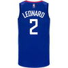 Kawhi Leonard Nike Diamond Icon Swingman Jersey In Blue - Back View