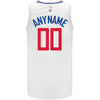 Personalized Nike Association Edition Swingman Jersey In White - Back View