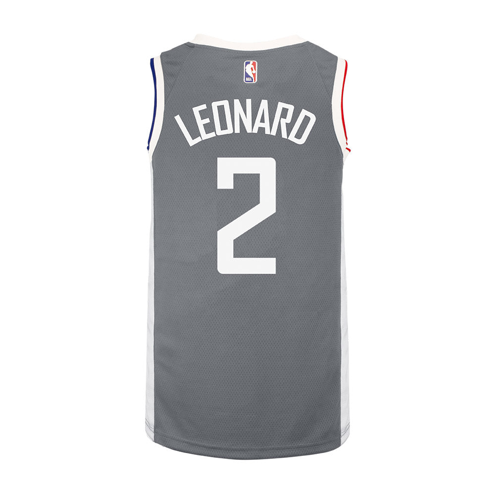 La Clippers Kawhi Leonard Youth Nike 2020/21 Earned Edition Swingman Jersey