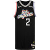2022-23 LA Clippers City Edition Kawhi Leonard Nike Swingman Jersey In Black - Front View