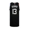 2022-23 LA Clippers City Edition Paul George Nike Youth Swingman Jersey In Black - Back View