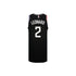 2022-23 LA Clippers City Edition Kawhi Leonard Nike Juvenile Swingman Jersey In Black - Back View