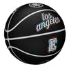2022-2023 LA Clippers City Edition Collector's Basketball In Black & White - Angled Right Side View