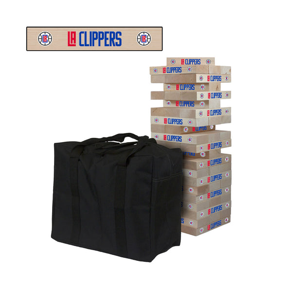 Victory Tailgate LA Clippers Giant Wooden Tumble Tower Game