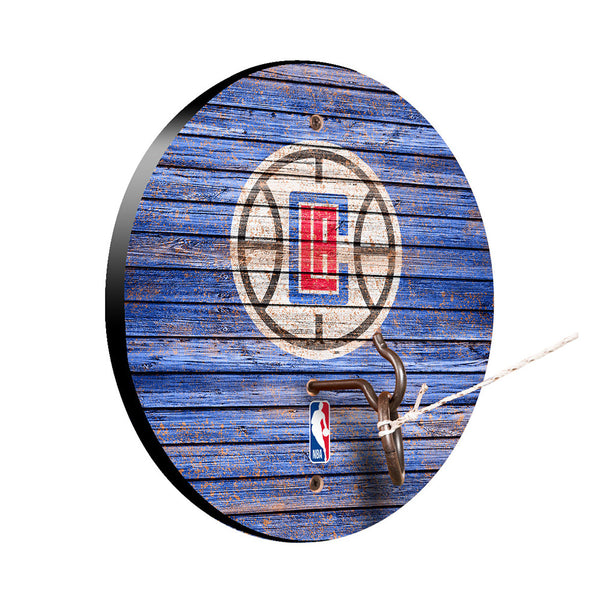 Victory Tailgate LA Clippers Weathered Design Hook and Ring Game In Blue