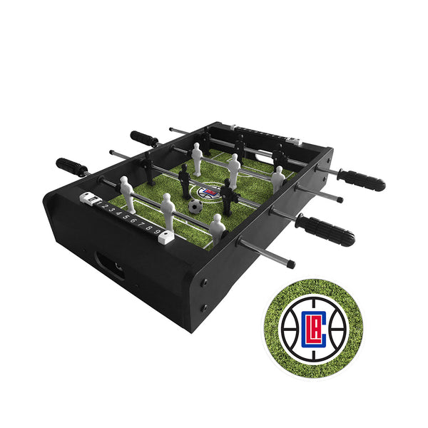 Victory Tailgate LA Clippers Table Top Foosball In Black & Green