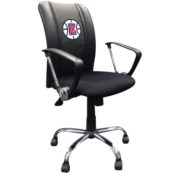 Dream Seat LA Clippers Curve Task Chair with Primary Logo In Black
