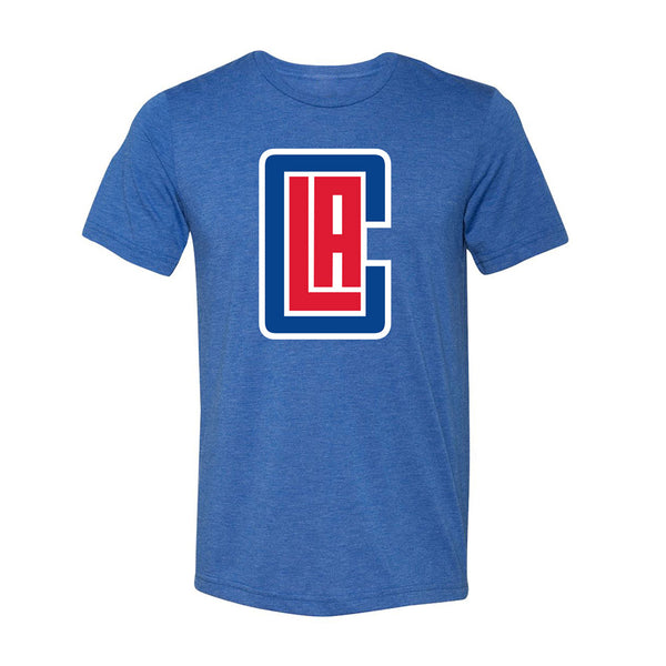 Youth Tri Blend Icon Logo T-Shirt In Blue - Front View