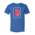 Youth Tri Blend Icon Logo T-Shirt In Blue - Front View