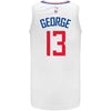 Paul George Nike Association Edition Swingman Jersey In White - Back View